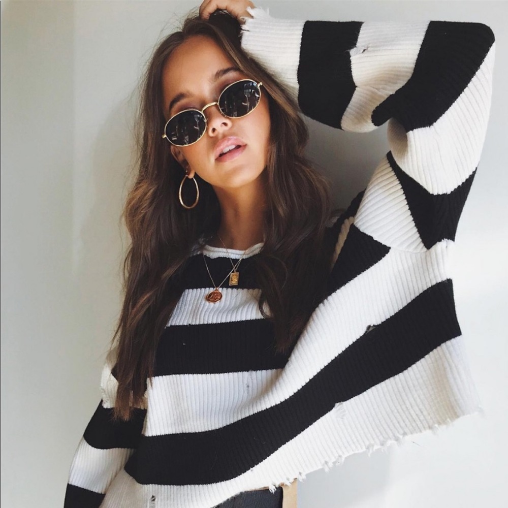 princess polly striped sweater